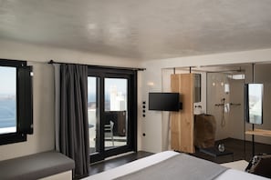 Rocca Signature with Caldera View & Outdoor Hot Tub | 미니바, 무료 WiFi, 침대 시트