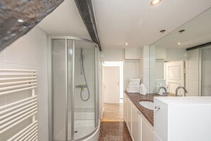 Hair dryer, towels