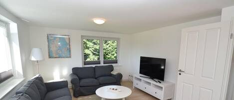 Fernseher, DVD-Player, Stereoanlage