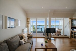 TV, DVD player, stereo