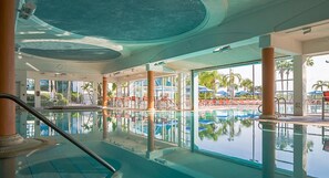 Indoor pool, outdoor pool