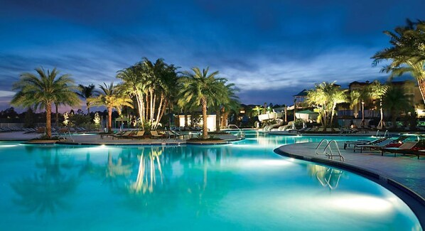 Indoor pool, outdoor pool - Presidential Suite at The Fountains (Orlando)