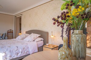 2 bedrooms, in-room safe, iron/ironing board, travel crib