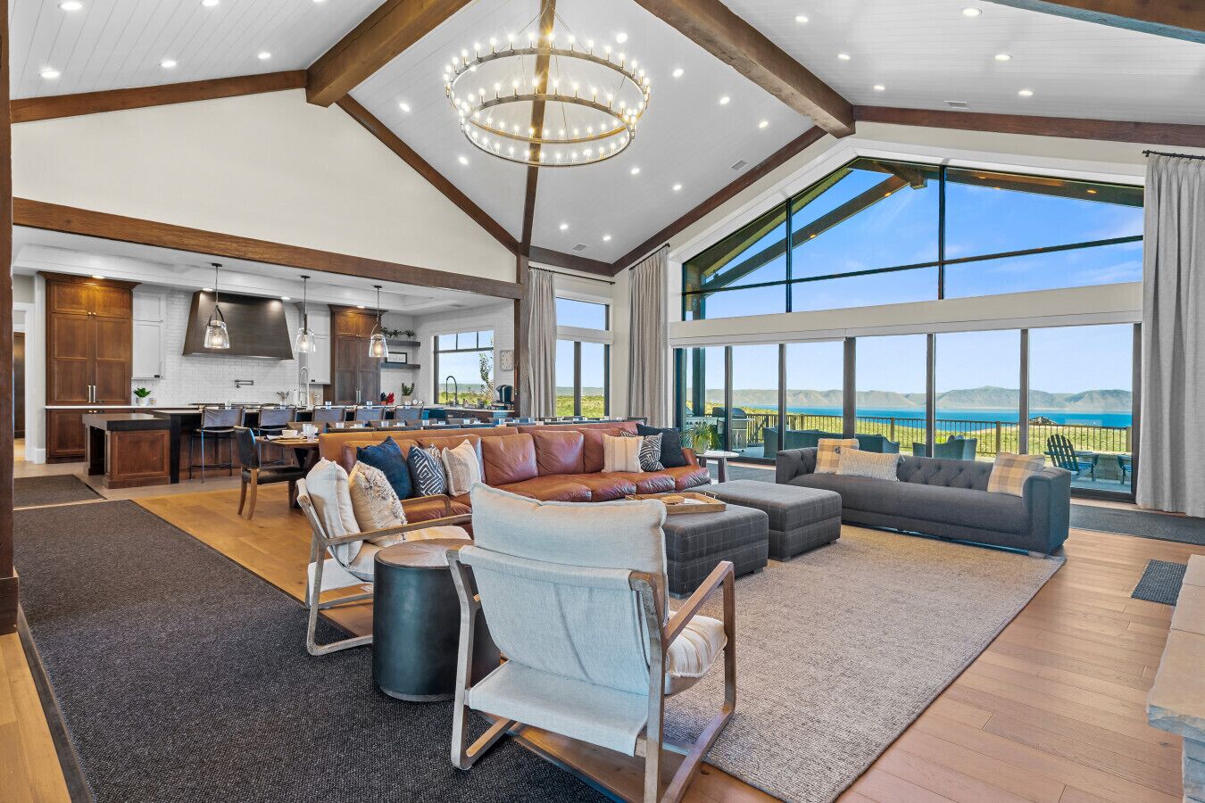 Smart TV, fireplace, foosball, table tennis