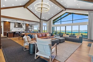 Smart TV, fireplace, table football, ping pong