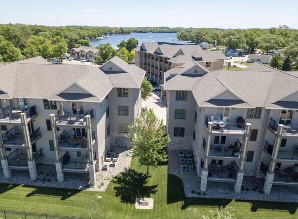 Exterior - The Condo at the Park: Your Home Base to Fun! Adventure awaits at Arnolds Park. (Arnolds Park)