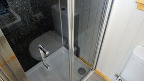 Cabin | Bathroom - Unique Upcycled Straw Trailer @ Westcote (Hawick)