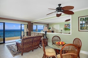 Interior - MOST STUNNING Oceanfront Views, A/c, Washer/Dryer, Kitchen, Elevator, Beach 0.5m (Koloa)