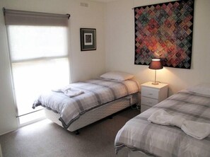 2 bedrooms, iron/ironing board
