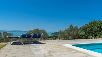 A heated pool