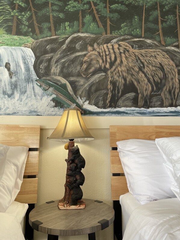 Decoración personalizada, wifi gratis y ropa de cama