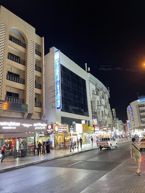 Vue sur la ville depuis l’hébergement