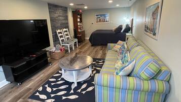 Smart TV, ping pong, books