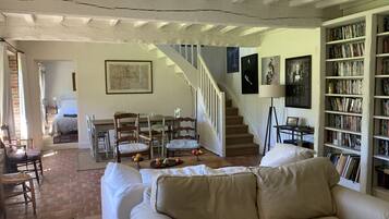 电视、壁炉、DVD 播放器