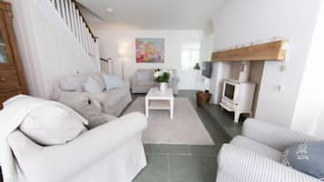 TV connectée, cheminée