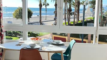 Deluxe appartement, en-suite badkamer, uitzicht op zee (CostaOro 1BA) | Strand