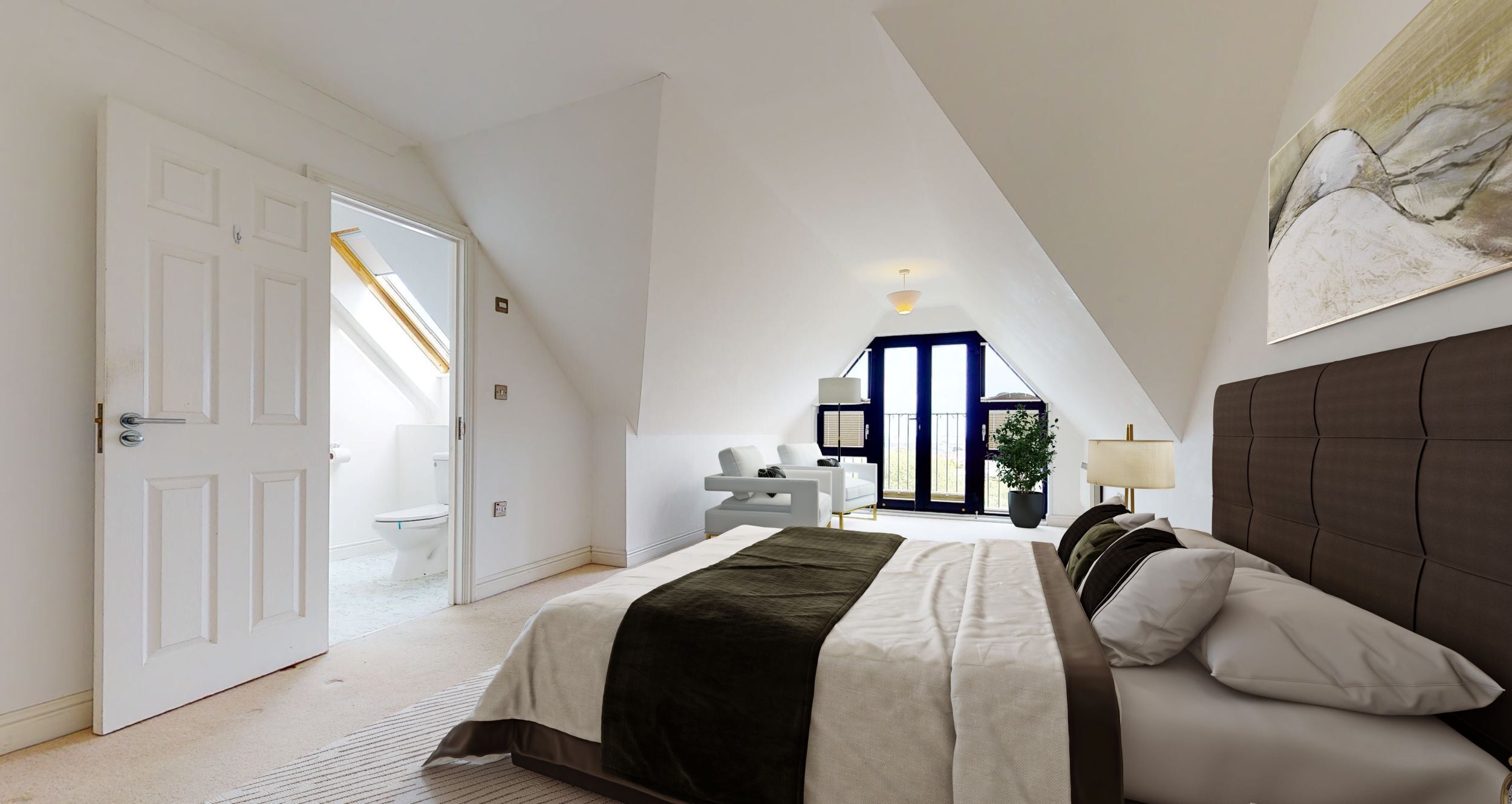 Penthouse Deluxe, salle de bains privée, vue mer | 2 chambres