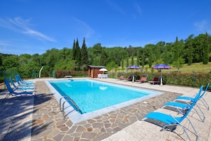 Family Villa, 4 Bedrooms, Fireplace, Mountainside (Casale Tigli) | Pool