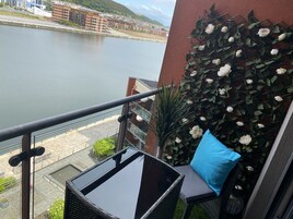 Luxury Apartment, Private Bathroom | Balcony view