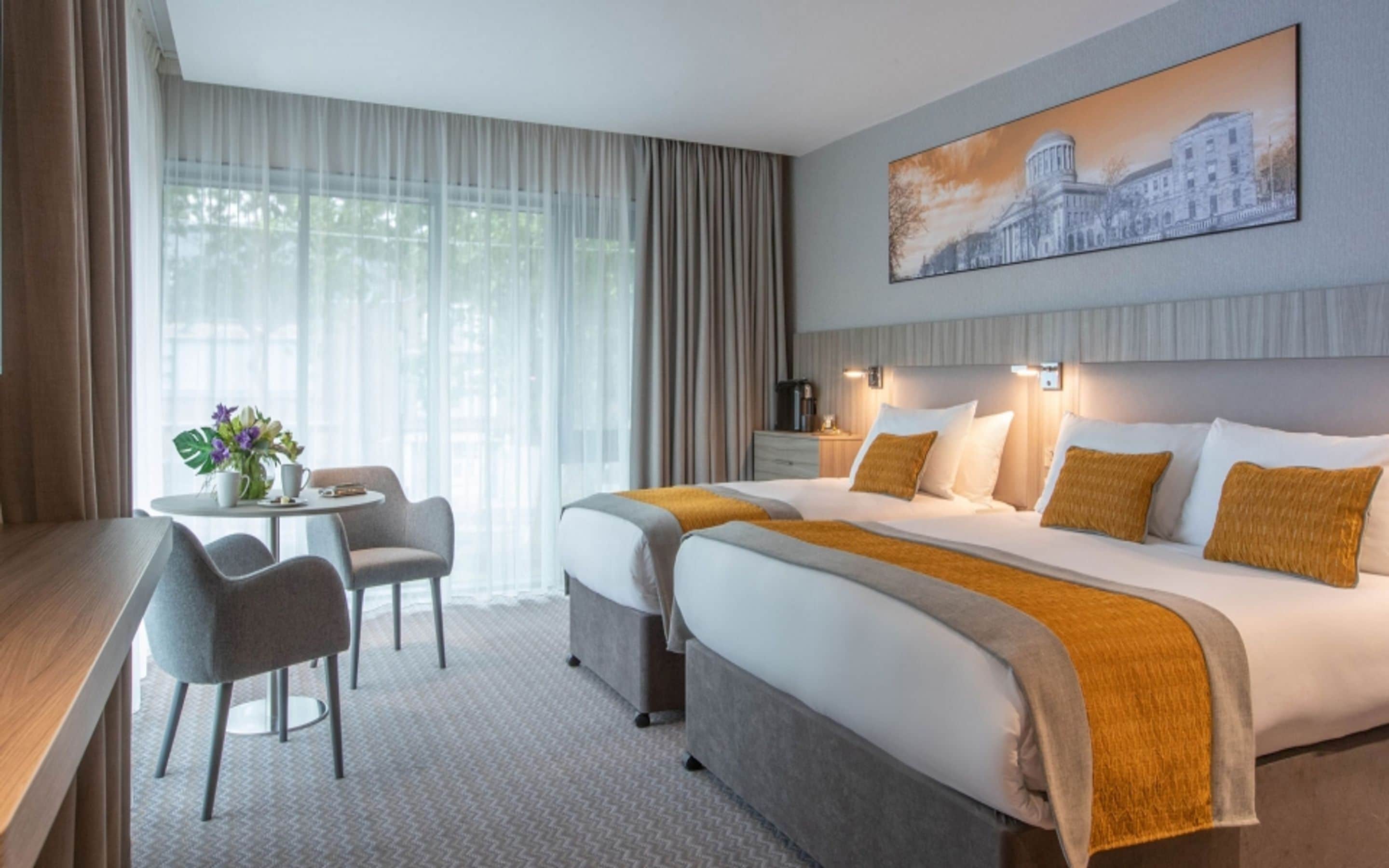 deluxe double single room | in-room safe, desk, laptop workspace, iron/ironing board