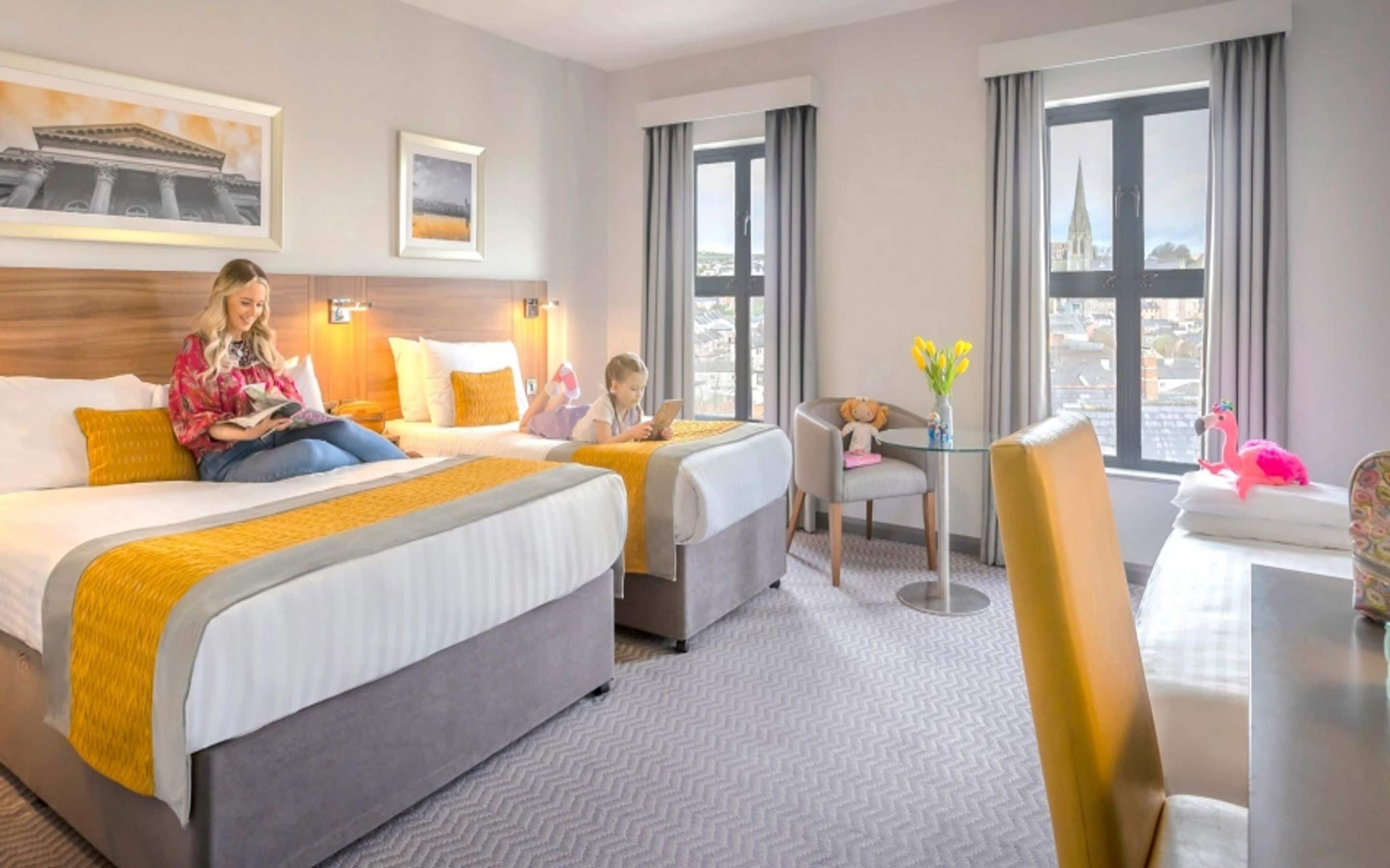 deluxe double single room | in-room safe, desk, laptop workspace, iron/ironing board