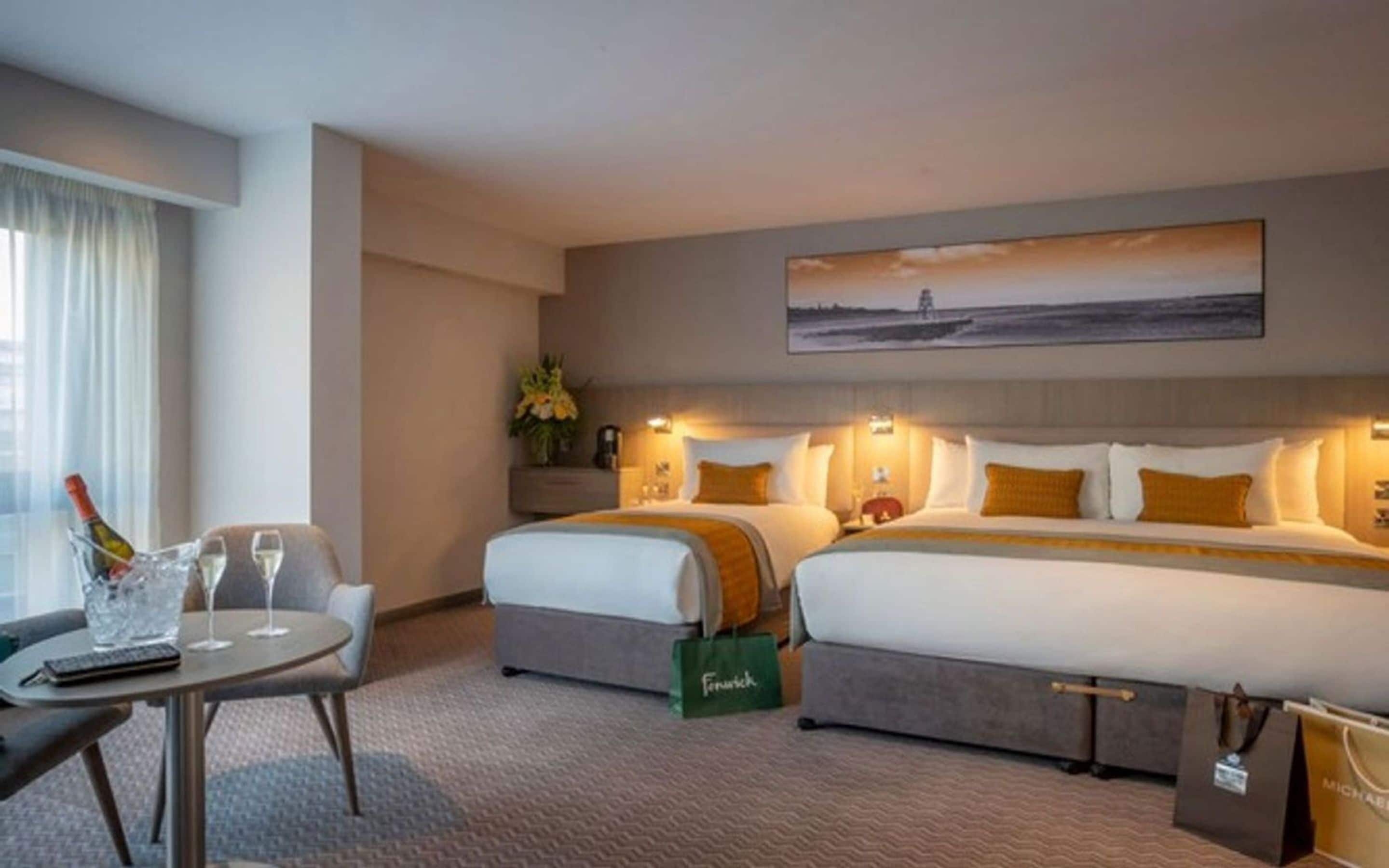 deluxe double single room | in-room safe, desk, laptop workspace, iron/ironing board