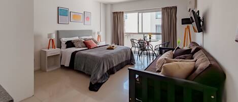 Appartement, 1 chambre, vue sur la ville | 1 chambre, literie de qualité, couette en duvet