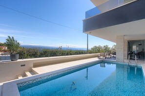 A heated pool
