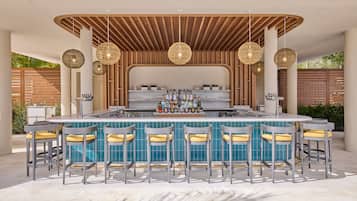 Bar junto a la piscina