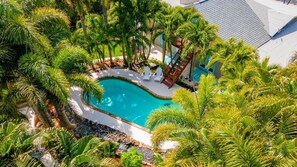 A heated pool