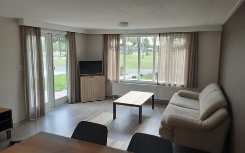 Book a wonderful stay in our 4-person holiday home, with a second small bedroom with bunk beds.