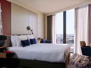1 bedroom, premium bedding, pillowtop beds, desk