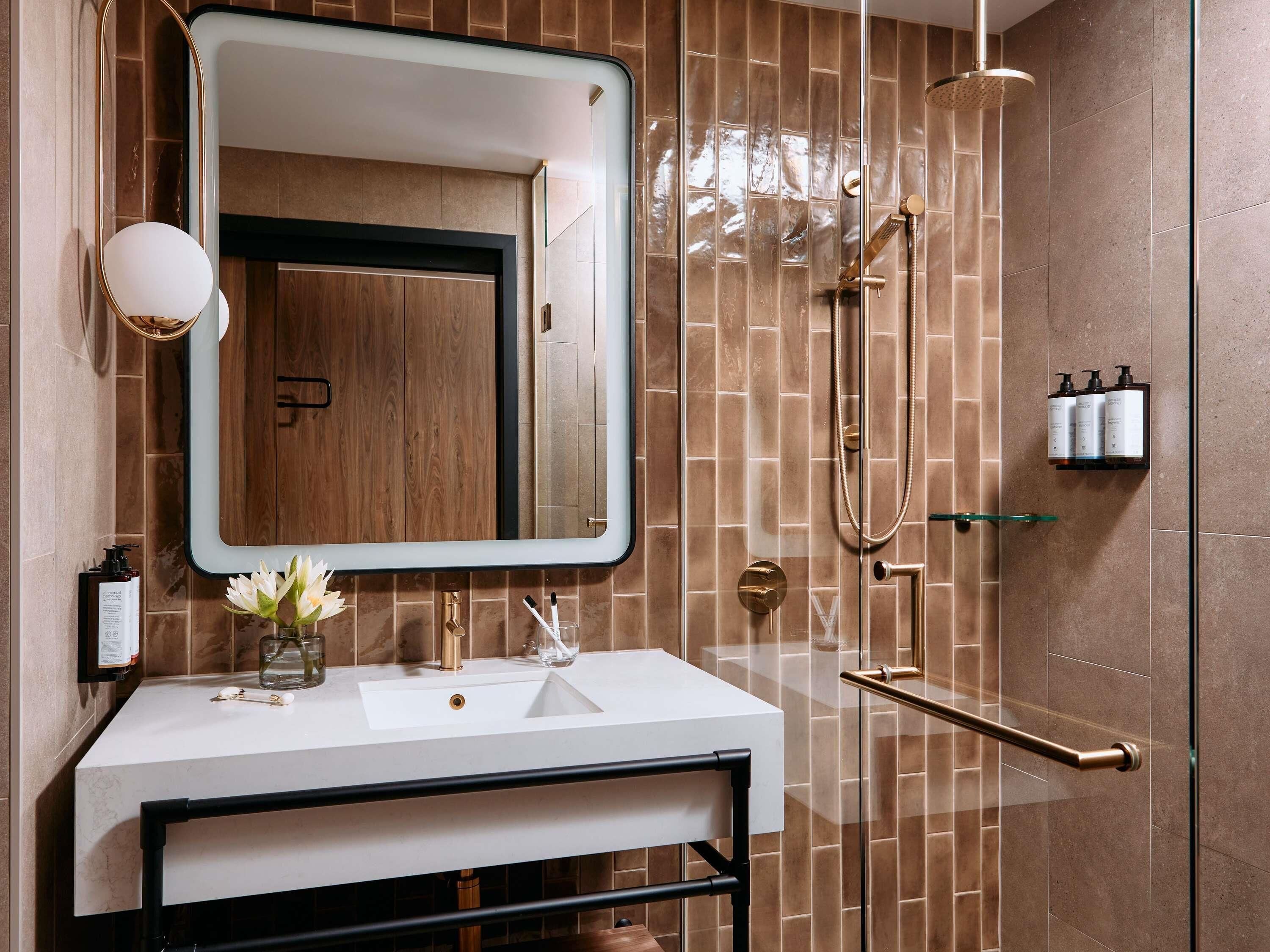 Premium bedding, pillowtop beds, desk, laptop workspace