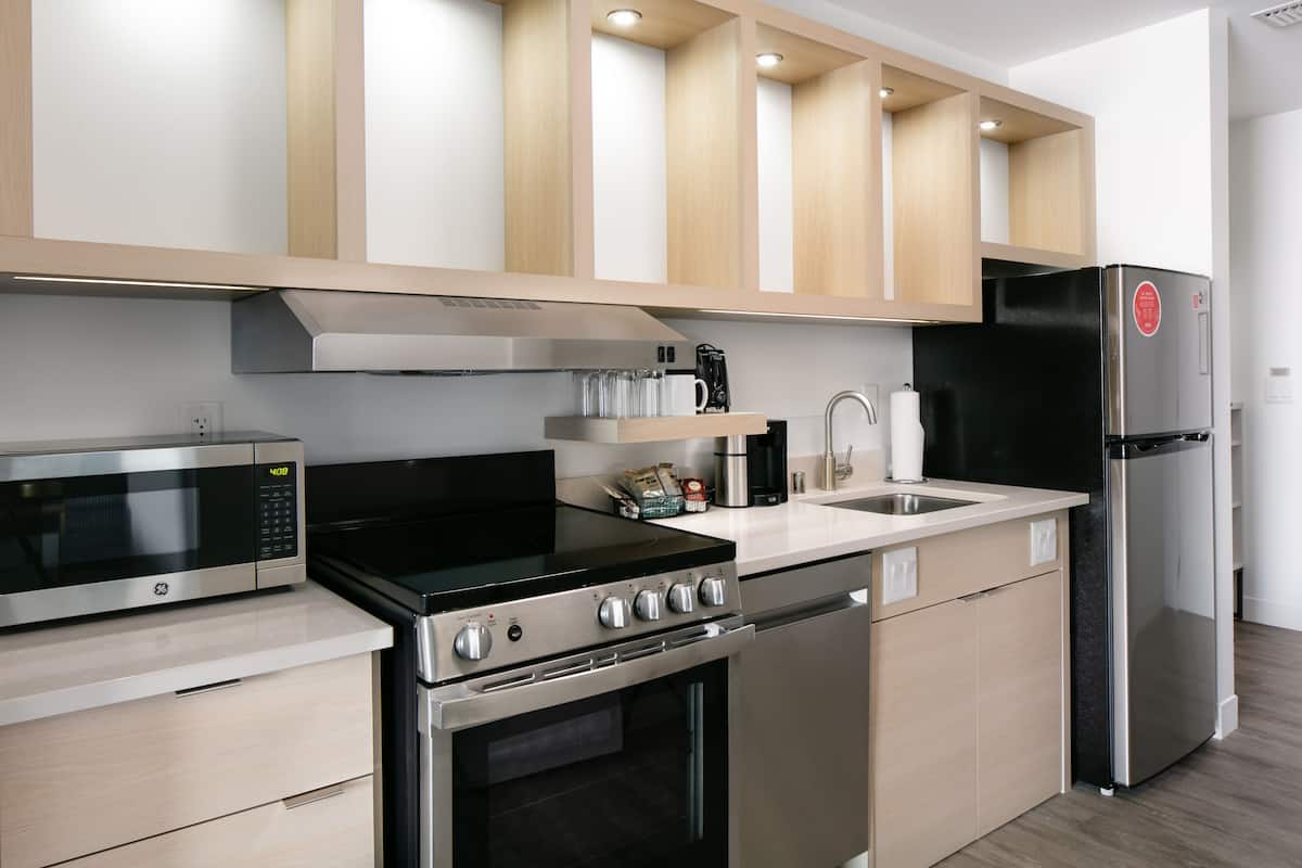 studio, 1 king bed with sofa bed | desk, laptop workspace, blackout curtains, soundproofing