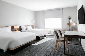 Studio, 2 Queen Beds | Desk, laptop workspace, blackout drapes, soundproofing