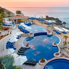 Piscine extérieure, piscine chauffée