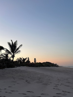 Beach nearby, beach towels, surfing