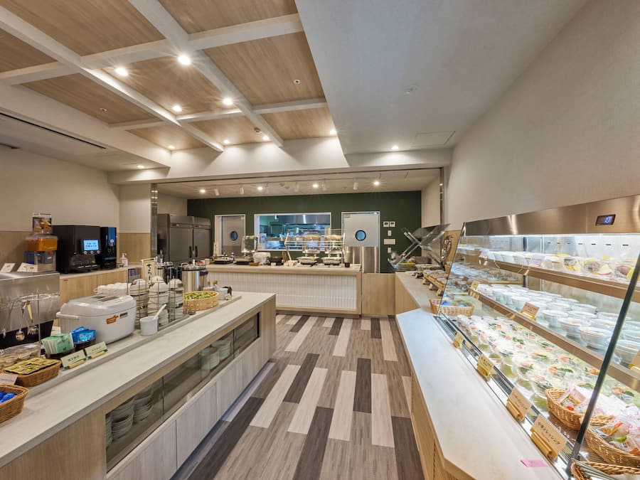 Café da manhã com buffet todos os dias (JPY 2000 por pessoa)