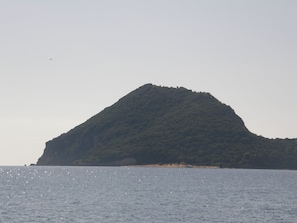 Beach nearby, sun-loungers