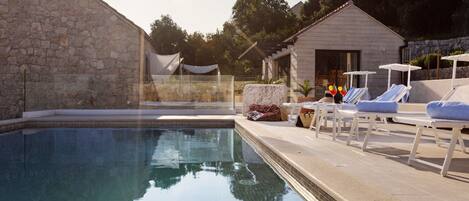A heated pool