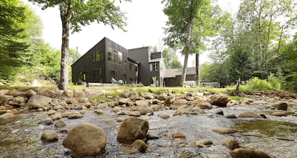 Pet Friendly Waterville Valley Riverfront Home across from hiking/xc skiing (WB75V)