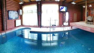 Indoor pool, a heated pool