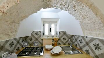 Fridge, oven, dishwasher, coffee/tea maker