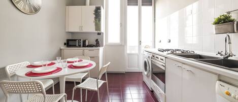 Microwave, oven, stovetop, dishwasher