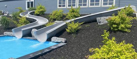 Indoor pool, a heated pool