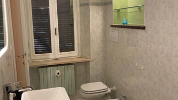 Dusche, Haartrockner, Bidet, HandtĂŒcher