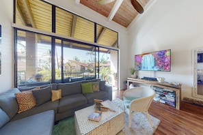 Appartement, 3 slaapkamers | Woonruimte | Smart-tv, Netflix, Hulu en streamingdiensten