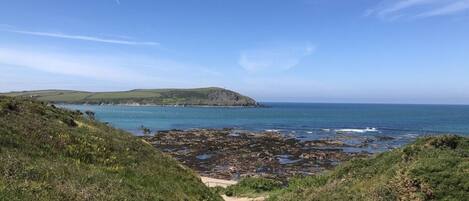 Beach nearby, sun-loungers