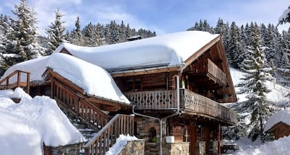 Apartment in a chalet in Les Saisies -100m from the slopes - Heart of the resort - 13 people