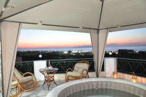 Deluxe Villa, 4 Bedrooms, Non Smoking, Sea View | Terrace/patio - Villa Elite (Hersonissos)
